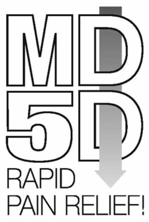 MD 5D RAPID PAIN RELIEF! Logo (USPTO, 08.06.2009)