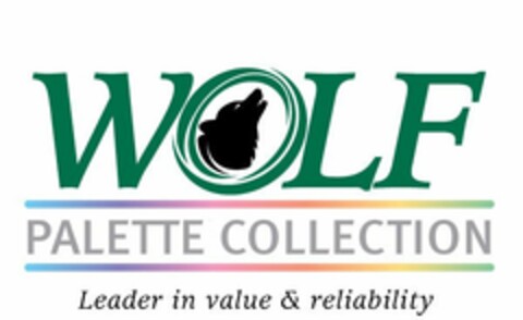 WOLF PALETTE COLLECTION LEADER IN VALUE & RELIABILITY Logo (USPTO, 05/18/2010)