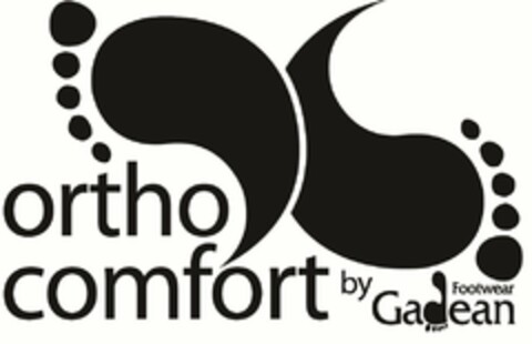 ORTHO COMFORT BY GADEAN FOOTWEAR Logo (USPTO, 21.09.2010)