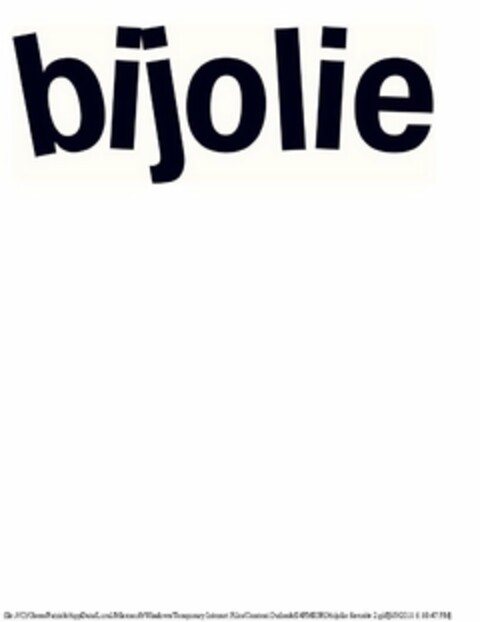 BIJOLIE Logo (USPTO, 09.06.2011)