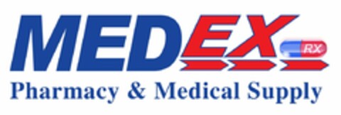 MED EX RX PHARMACY & MEDICAL SUPPLY Logo (USPTO, 28.06.2011)