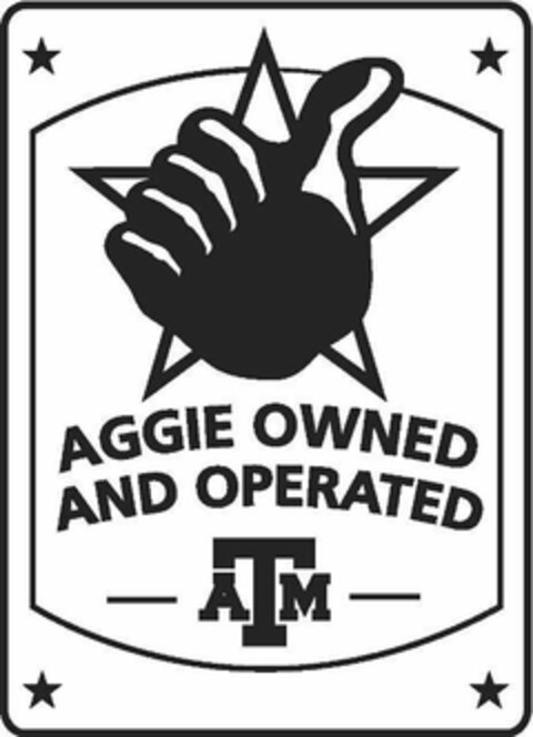 AGGIE OWNED AND OPERATED TAM Logo (USPTO, 11.07.2011)