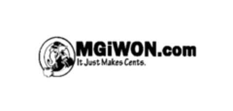 OMGIWON.COM IT JUST MAKES CENTS Logo (USPTO, 27.07.2011)