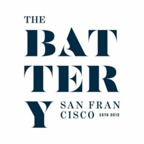 THE BATTERY SAN FRANCISCO ESTD 2012 Logo (USPTO, 02/10/2014)