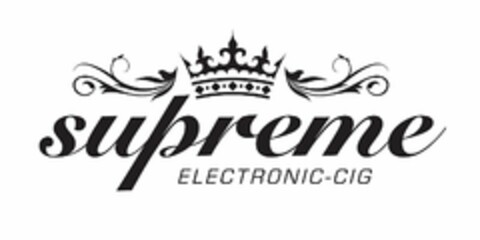 SUPREME ELECTRONIC-CIG Logo (USPTO, 24.03.2014)