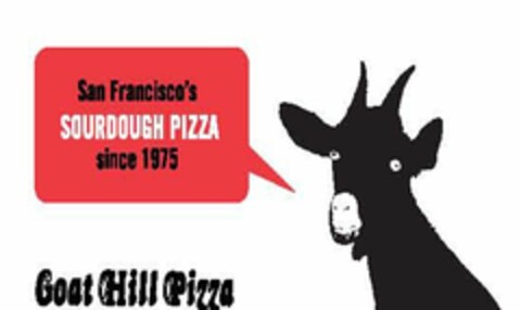 SAN FRANCISCO'S SOURDOUGH PIZZA SINCE 1975 GOAT HILL PIZZA Logo (USPTO, 08.10.2014)