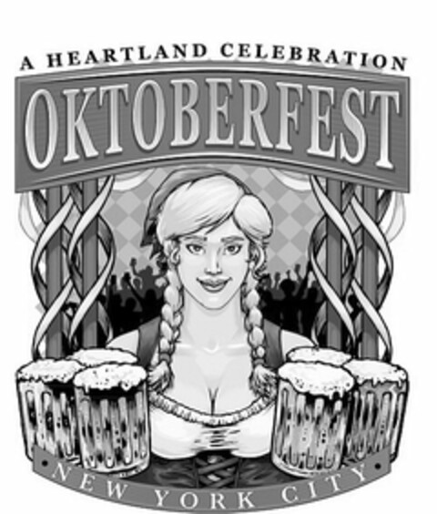 OKTOBERFEST A HEARTLAND CELEBRATION NEW YORK CITY Logo (USPTO, 10/15/2014)