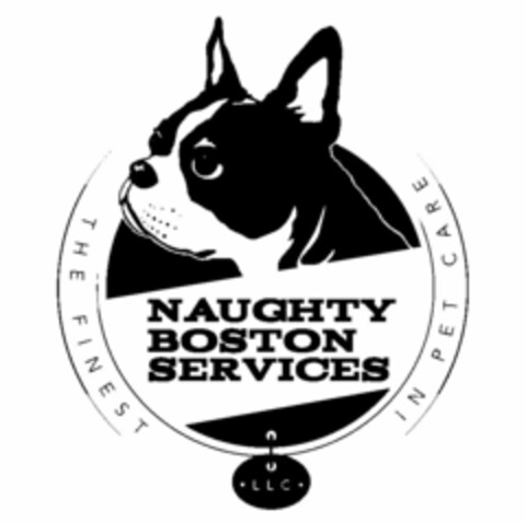 NAUGHTY BOSTON SERVICES LLC THE FINEST IN PET CARE Logo (USPTO, 16.12.2014)