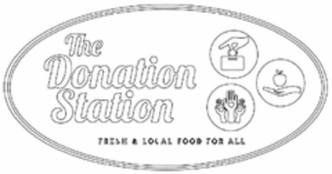 THE DONATION STATION FRESH & LOCAL FOODFOR ALL Logo (USPTO, 24.04.2016)