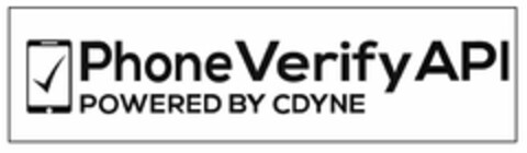 PHONE VERIFY API POWERED BY CDYNE Logo (USPTO, 05.05.2016)