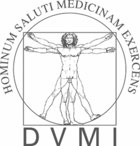 DVMI HOMINUM SALUTI MEDICINAM EXERCENS Logo (USPTO, 08/24/2016)