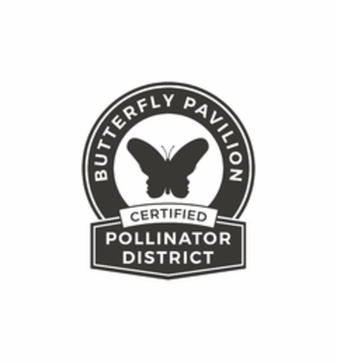 BUTTERFLY PAVILION CERTIFIED POLLINATOR DISTRICT Logo (USPTO, 05.03.2020)