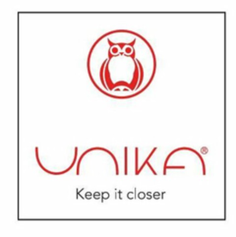 UNIKA KEEP IT CLOSER Logo (USPTO, 09/20/2020)