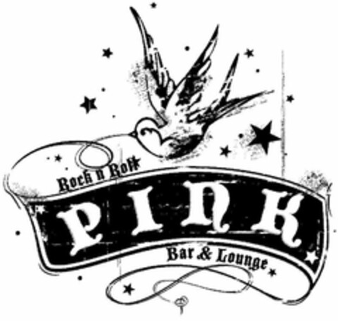PINK ROCK N ROLL BAR & LOUNGE Logo (USPTO, 03.02.2009)