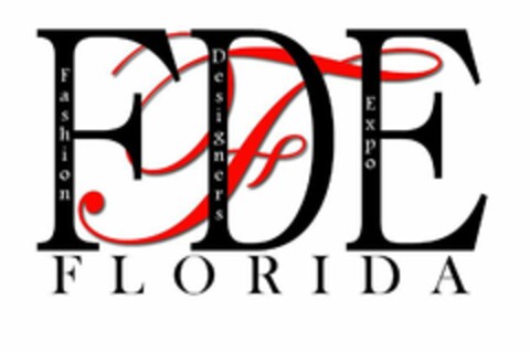 F FDE FASHION DESIGNERS EXPO FLORIDA Logo (USPTO, 03/20/2009)