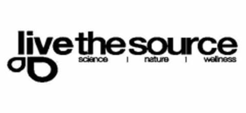 LIVETHESOURCE SCIENCE | NATURE | WELLNESS Logo (USPTO, 06/14/2009)