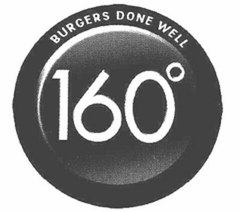 160° BURGERS DONE WELL Logo (USPTO, 03.09.2009)