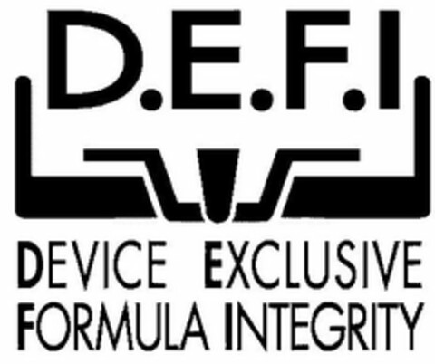 D.E.F.I DEVICE EXCLUSIVE FORMULA INTEGRITY Logo (USPTO, 06/01/2010)