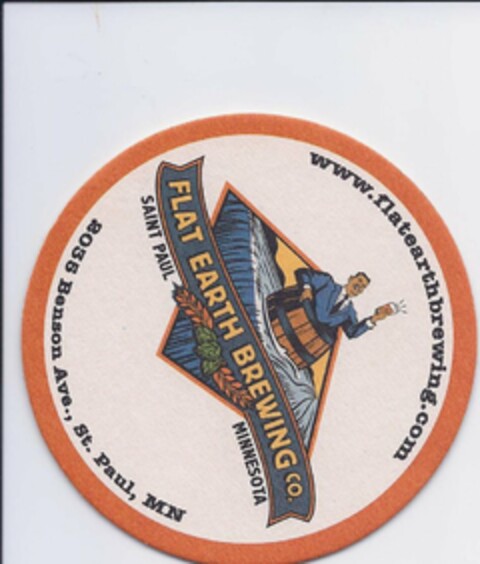 FLAT EARTH BREWING CO. Logo (USPTO, 07/29/2010)