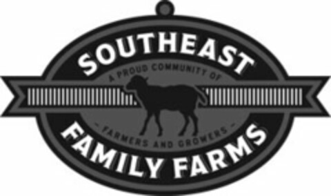 SOUTHEAST FAMILY FARMS A PROUD COMMUNITY OF - FARMERS AND GROWERS - Logo (USPTO, 01.02.2012)