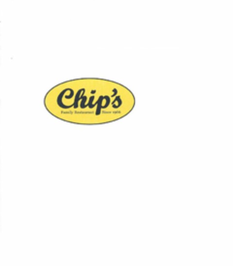 CHIP'S FAMILY RESTAURANT SINCE 1966 Logo (USPTO, 27.03.2012)