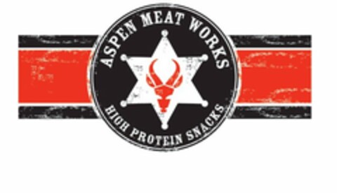 ASPEN MEAT WORKS HIGH PROTEIN SNACKS Logo (USPTO, 06/28/2013)