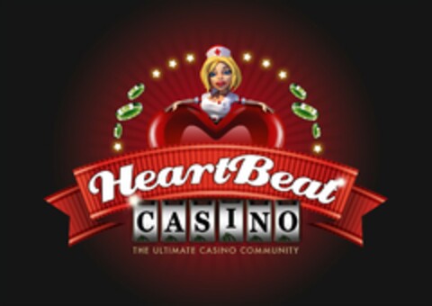 HEART BEAT CASINO THE ULTIMATE CASINO COMMUNITY Logo (USPTO, 25.07.2013)