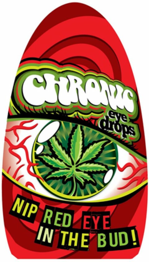 CHRONIC EYE DROPS NIP RED EYE IN THE BUD! Logo (USPTO, 23.12.2013)