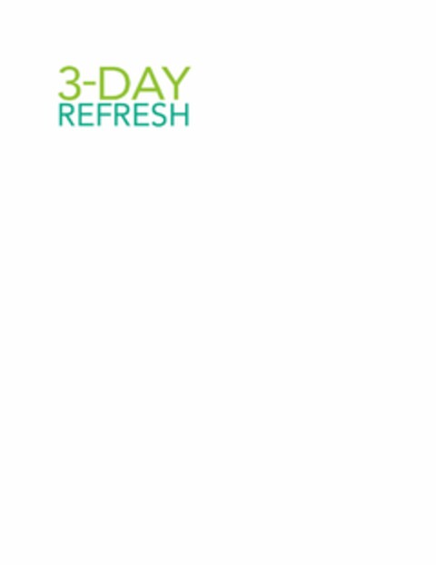 3-DAY REFRESH Logo (USPTO, 02/28/2014)