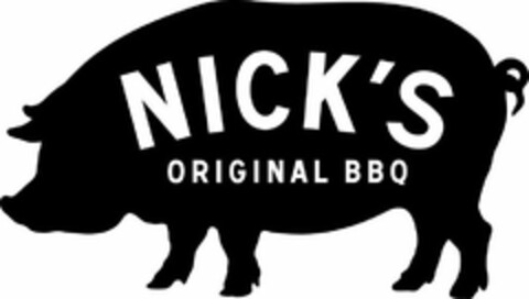 NICK'S ORIGINAL BBQ Logo (USPTO, 23.07.2014)