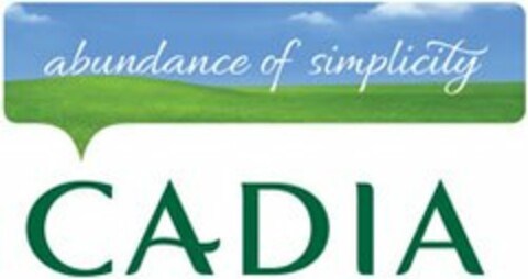 CADIA ABUNDANCE OF SIMPLICITY Logo (USPTO, 08.10.2014)