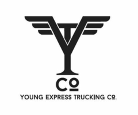 YT CO YOUNG EXPRESS TRUCKING CO. Logo (USPTO, 08/05/2015)