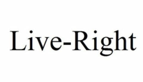 LIVE-RIGHT Logo (USPTO, 09/16/2015)