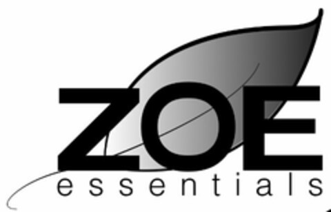 ZOE ESSENTIALS Logo (USPTO, 07.03.2016)