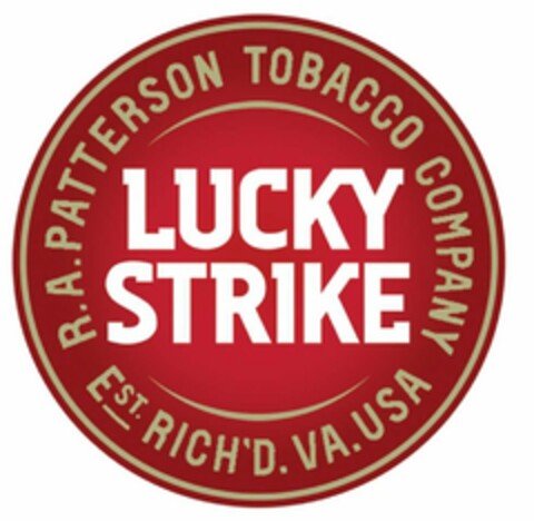 R.A. PATTERSON TOBACCO COMPANY EST. RICH'D. VA. USA LUCKY STRIKE Logo (USPTO, 11/06/2017)