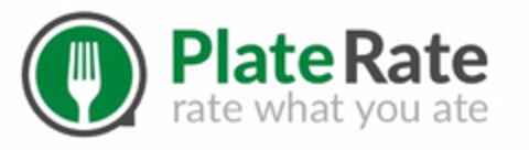 PLATERATE RATE WHAT YOU ATE Logo (USPTO, 03/15/2019)