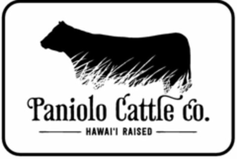 PANIOLO CATTLE CO. HAWAI'I RAISED Logo (USPTO, 06/14/2019)