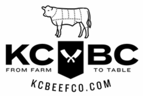 KC BC FROM FARM TO TABLE KCBEEFCO.COM Logo (USPTO, 17.06.2019)