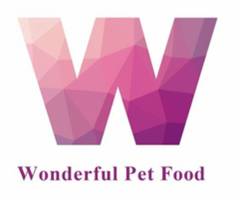 W WONDERFUL PET FOOD Logo (USPTO, 20.07.2019)