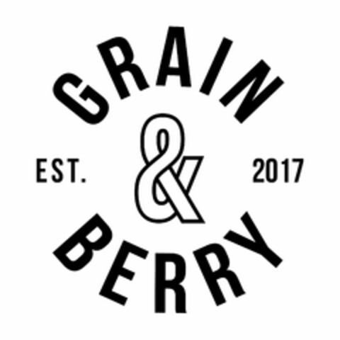 GRAIN&BERRY EST. 2017 Logo (USPTO, 30.07.2019)