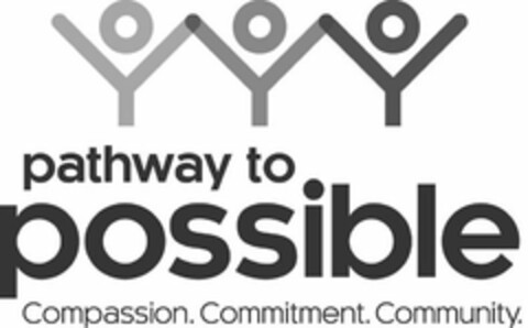 PATHWAY TO POSSIBLE COMPASSION. COMMITMENT. COMMUNITY. Logo (USPTO, 11/09/2019)