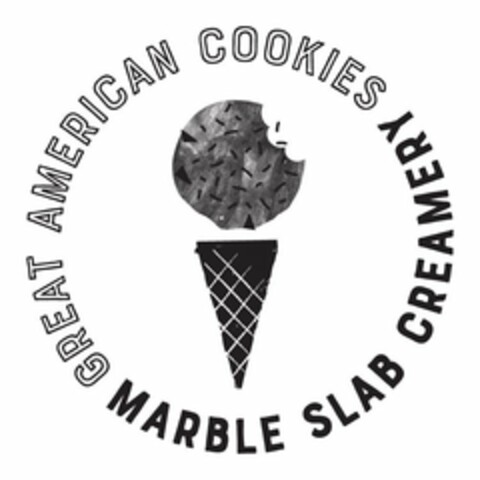 GREAT AMERICAN COOKIES MARBLE SLAB CREAMERY Logo (USPTO, 04/07/2020)