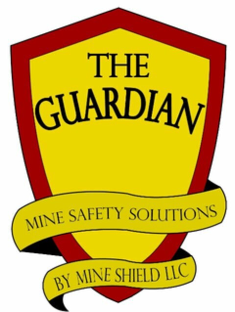 THE GUARDIAN MINE SAFETY SOLUTIONS BY MINE SHIELD LLC Logo (USPTO, 05/21/2010)