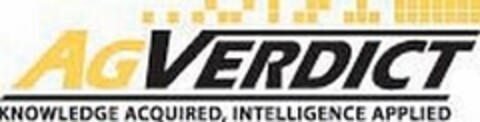 AGVERDICT KNOWLEDGE ACQUIRED, INTELLIGENCE APPLIED Logo (USPTO, 13.12.2011)