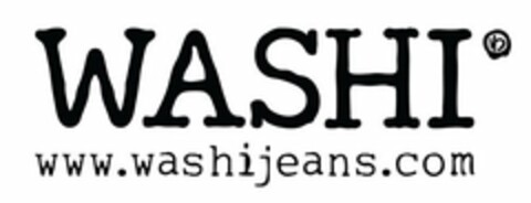 WASHI WWW.WASHIJEANS.COM Logo (USPTO, 13.05.2013)