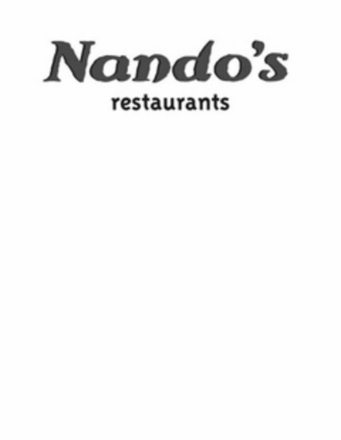 NANDO'S RESTAURANTS Logo (USPTO, 10.06.2013)