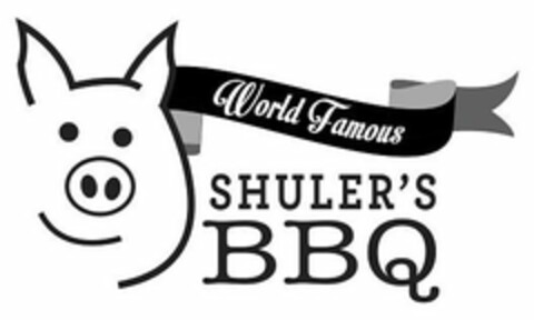 WORLD FAMOUS SHULER'S BBQ Logo (USPTO, 18.09.2017)