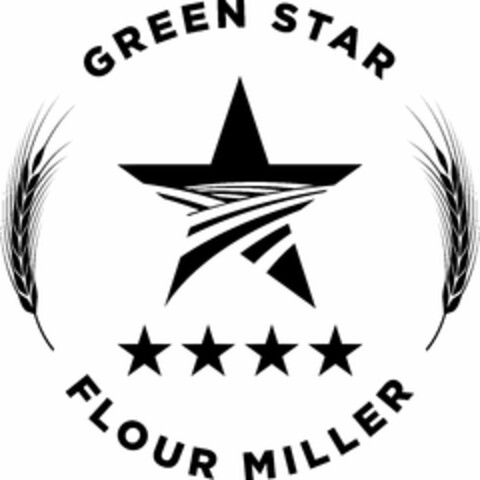 GREEN STAR FLOUR MILLER Logo (USPTO, 05/02/2018)