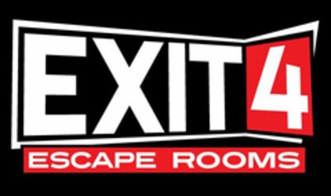 EXIT 4 ESCAPE ROOMS Logo (USPTO, 06/26/2018)