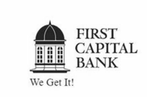 FIRST CAPITAL BANK WE GET IT! Logo (USPTO, 05/23/2019)